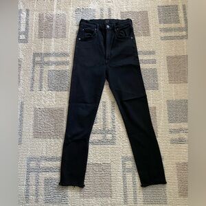 Citizens of Humanity Chrissy High Rise Skinny in Plush Black Sz 27